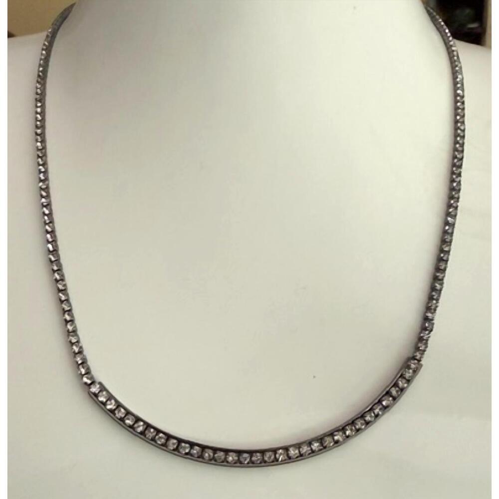 NEW ZENZII women's sparkling moon pendant in silver